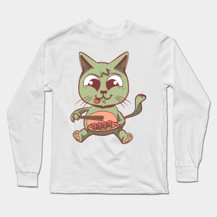 Cat Sushi Long Sleeve T-Shirt